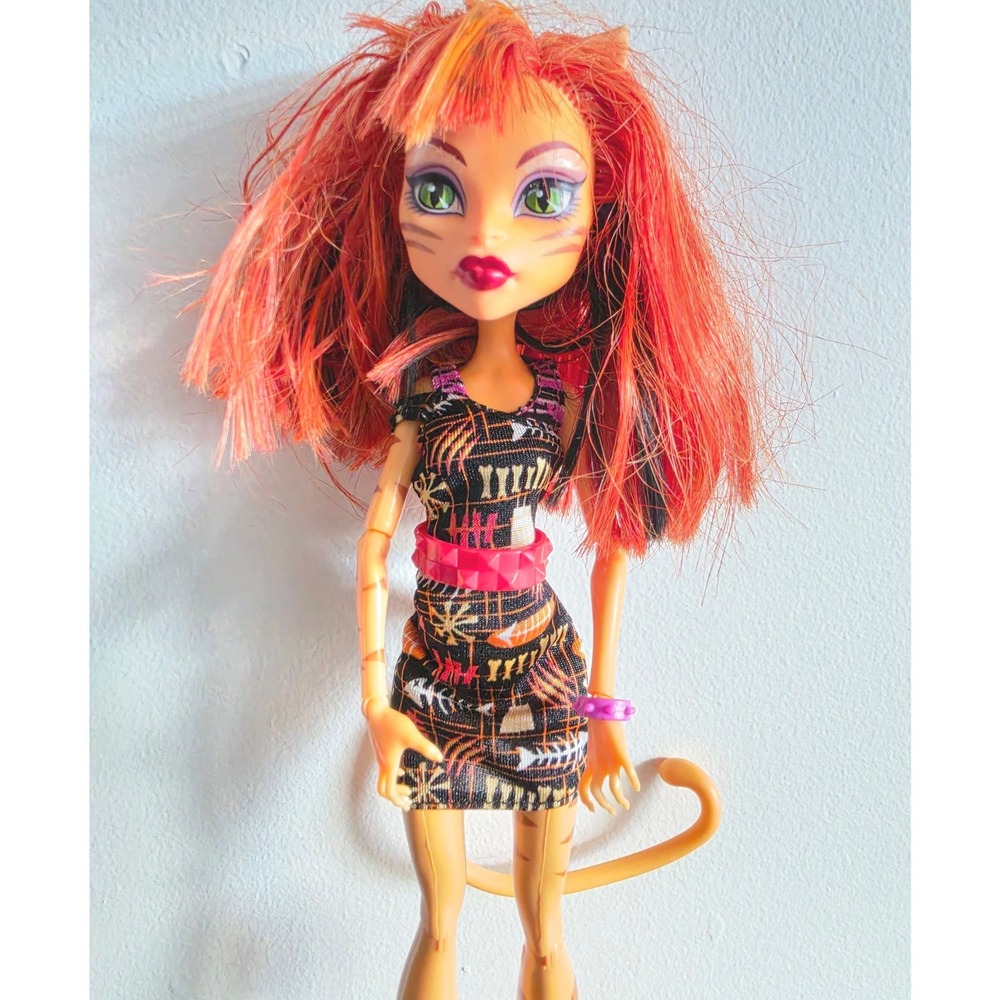 Monster High Toralei Stripe Ghouls Night Out Doll Red Hair Orange Werecat Mattel